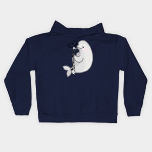 Bass Clarinet Beluga Kids Hoodie